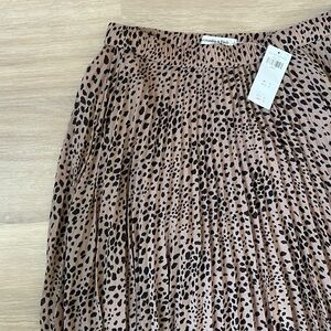 Abercrombie & Fitch Midi Skirt leopard print